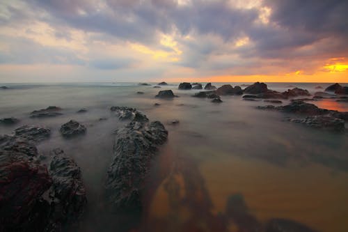 Fotobanka s bezplatnými fotkami na tému horizont, idylický, krajina pri mori