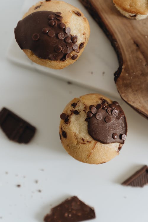 Free Close-Up Photo Of Chocolate Muffin  Stock Photo