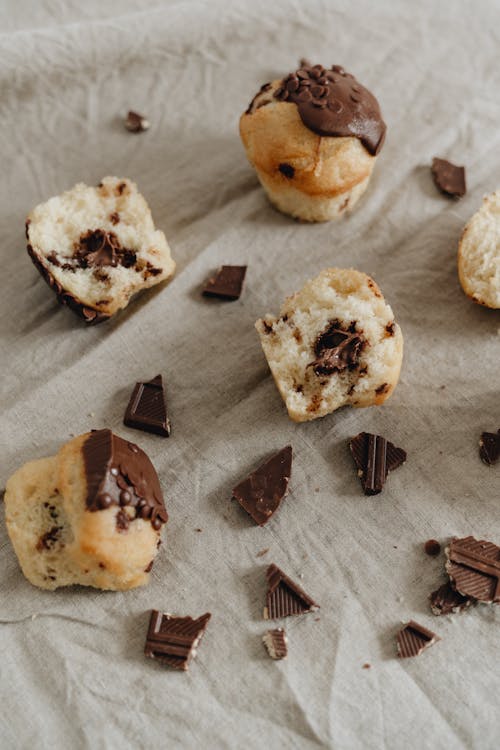 Základová fotografie zdarma na téma chutný, čokoláda, čokoládový muffin