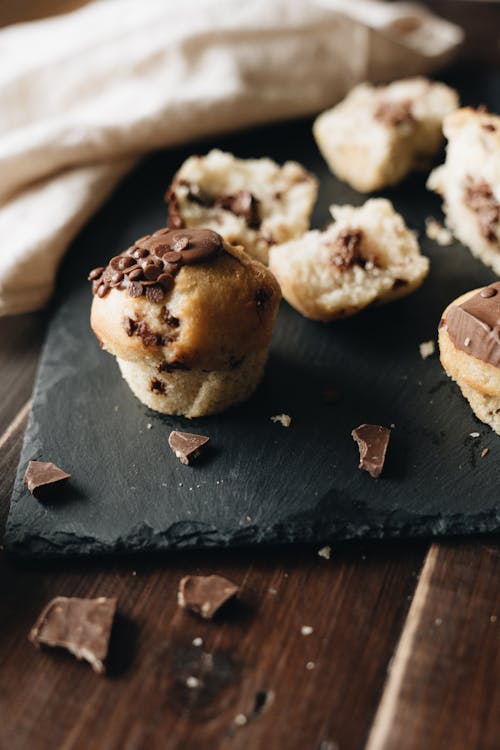 Free Close-Up Photo Of Chocolate Muffin  Stock Photo