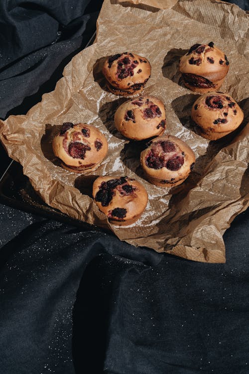 Free Photo Of Berry Muffins Stock Photo