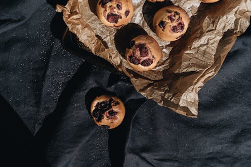 Free Close-Up Photo Of Berry Muffin Stock Photo