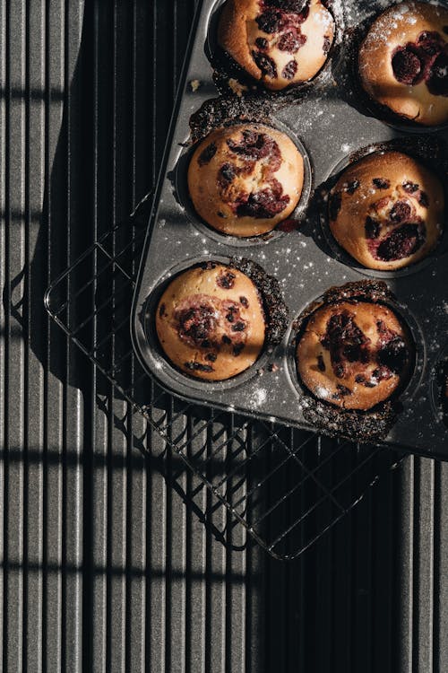 Photo Of Chocolate Muffins On Tray
