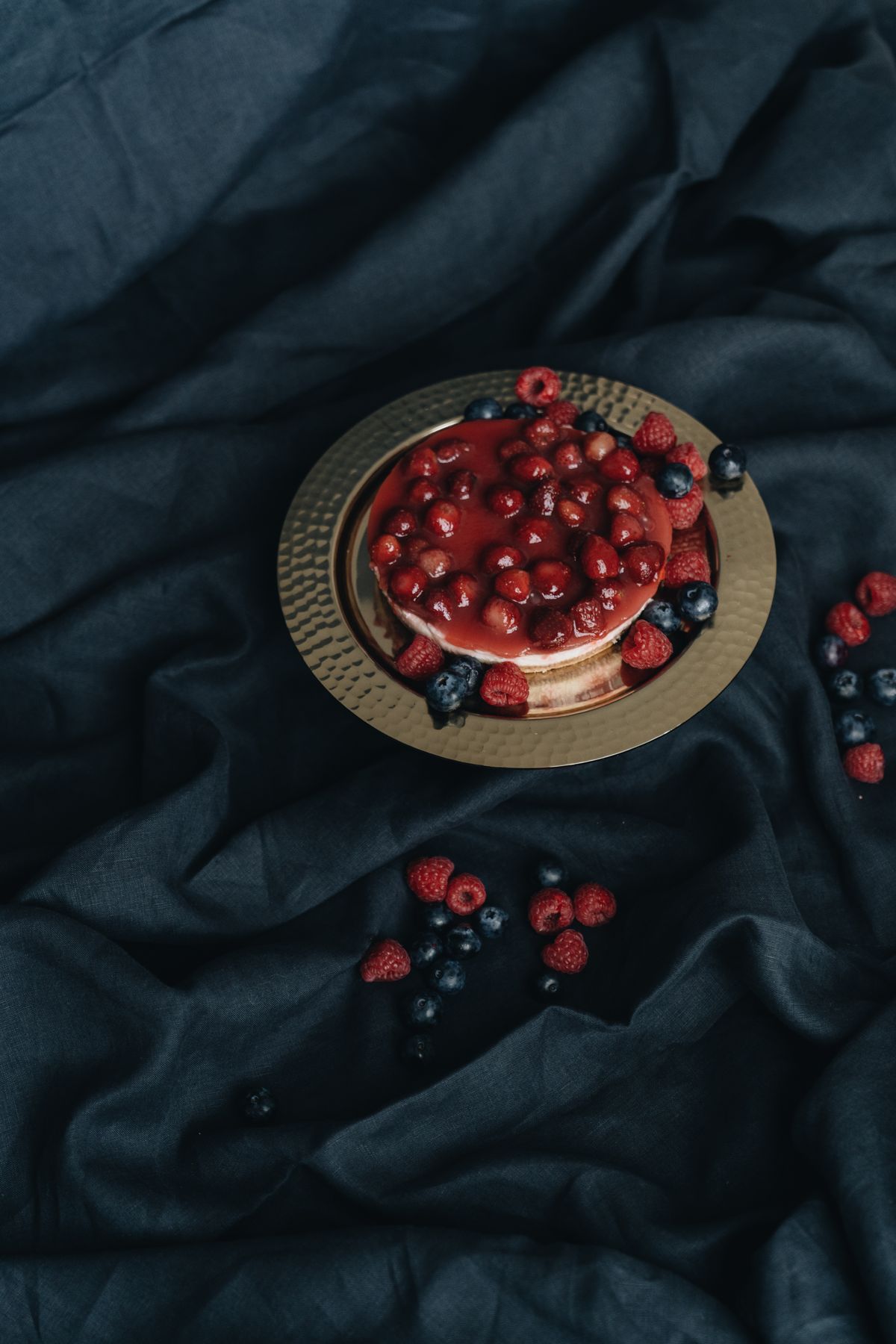 Tarte de assinatura com frutos vermelhos