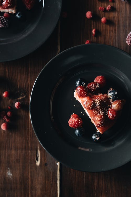 乳酪蛋糕, 垂直拍攝, 樹莓 的 免費圖庫相片