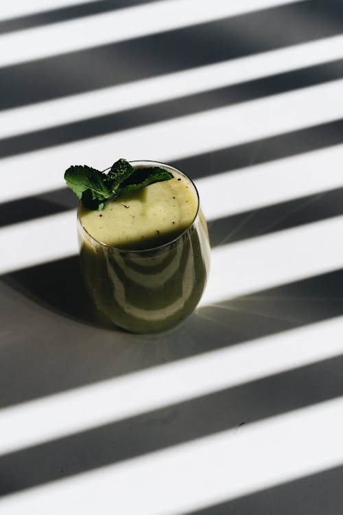 Healthy Smoothie on a Drinking Glass 