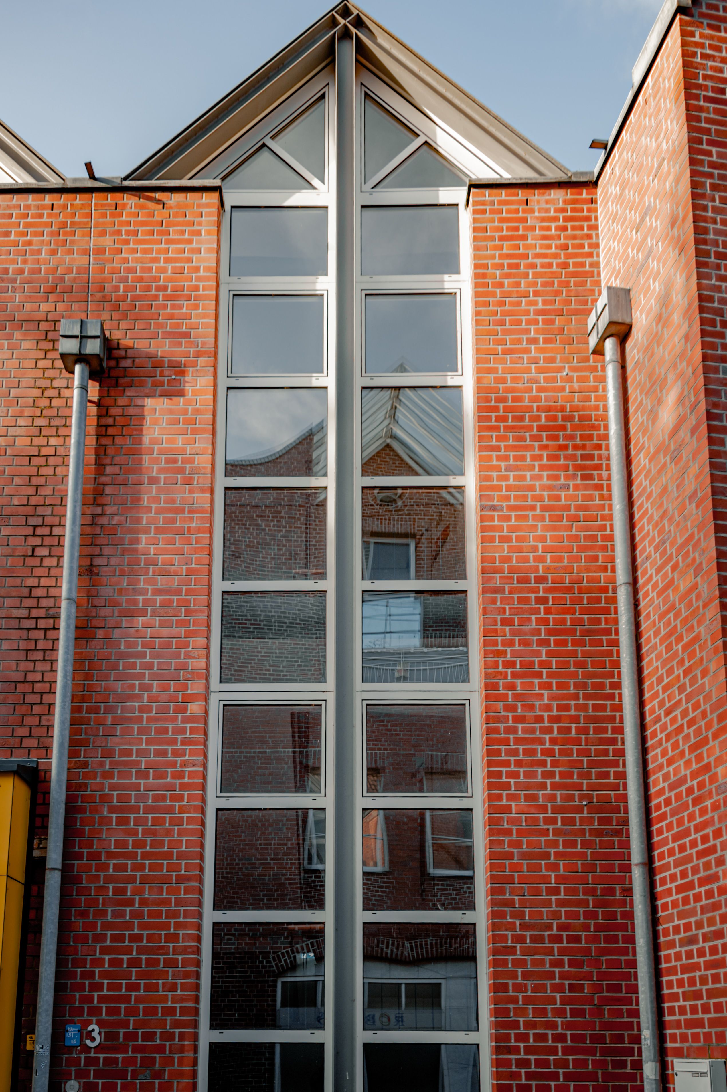 Modern Brick Building with Tall Windows · Free Stock Photo