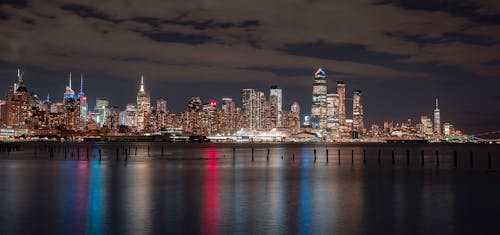 Scenic View Of City During Evening