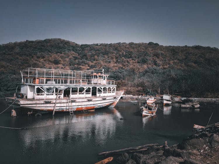 Ferry Boat On Water