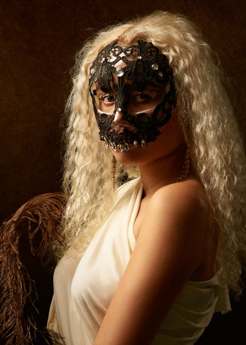 Photo Of Woman With Black Masquerade