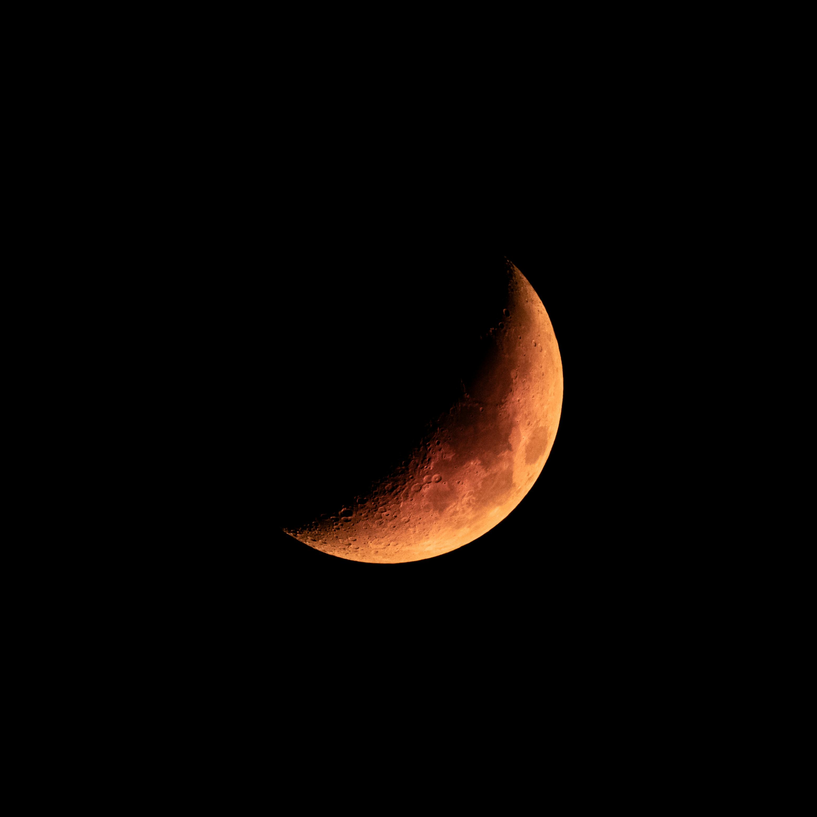 Quarter Moon in the Sky · Free Stock Photo