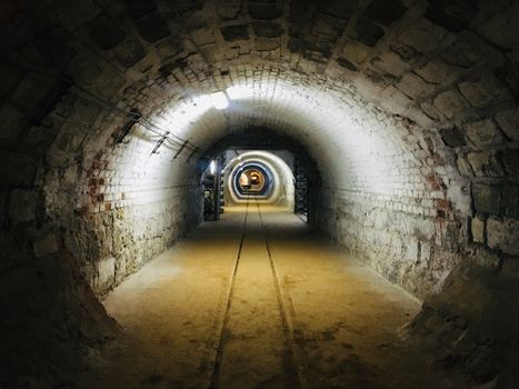 Tunnel With Light Turned on