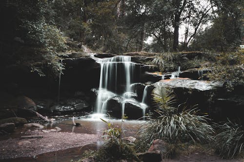 Free Photo Of Waterfalls During Daytime  Stock Photo