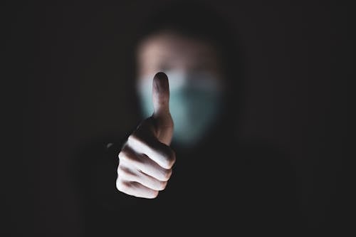 Free Person Doing Thumbs Up Stock Photo