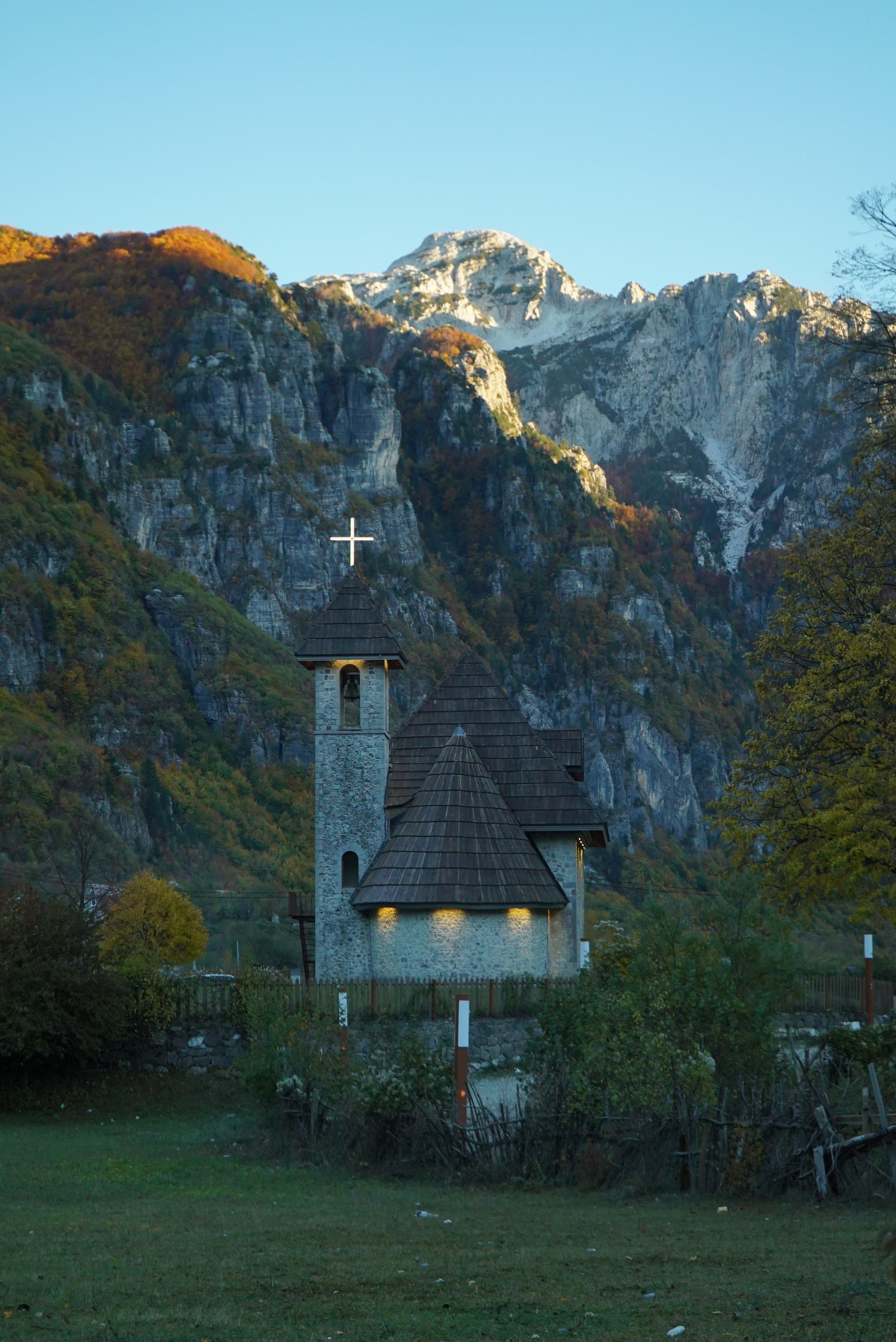 Church at Sunset in Theth, Shkodër, Albania · Free Stock Photo