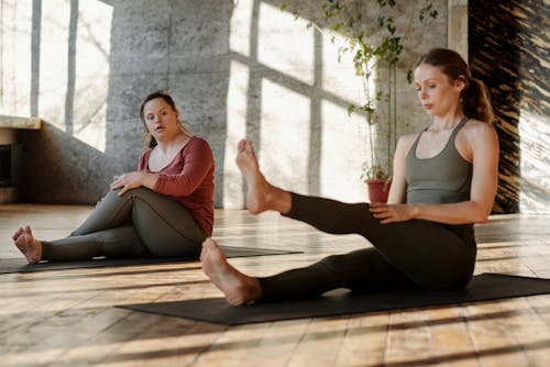 Free Photo Of Women Doing Yoga Together Stock Photo