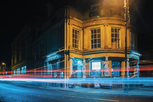 Foto profissional grátis de noite da cidade, obturador lento