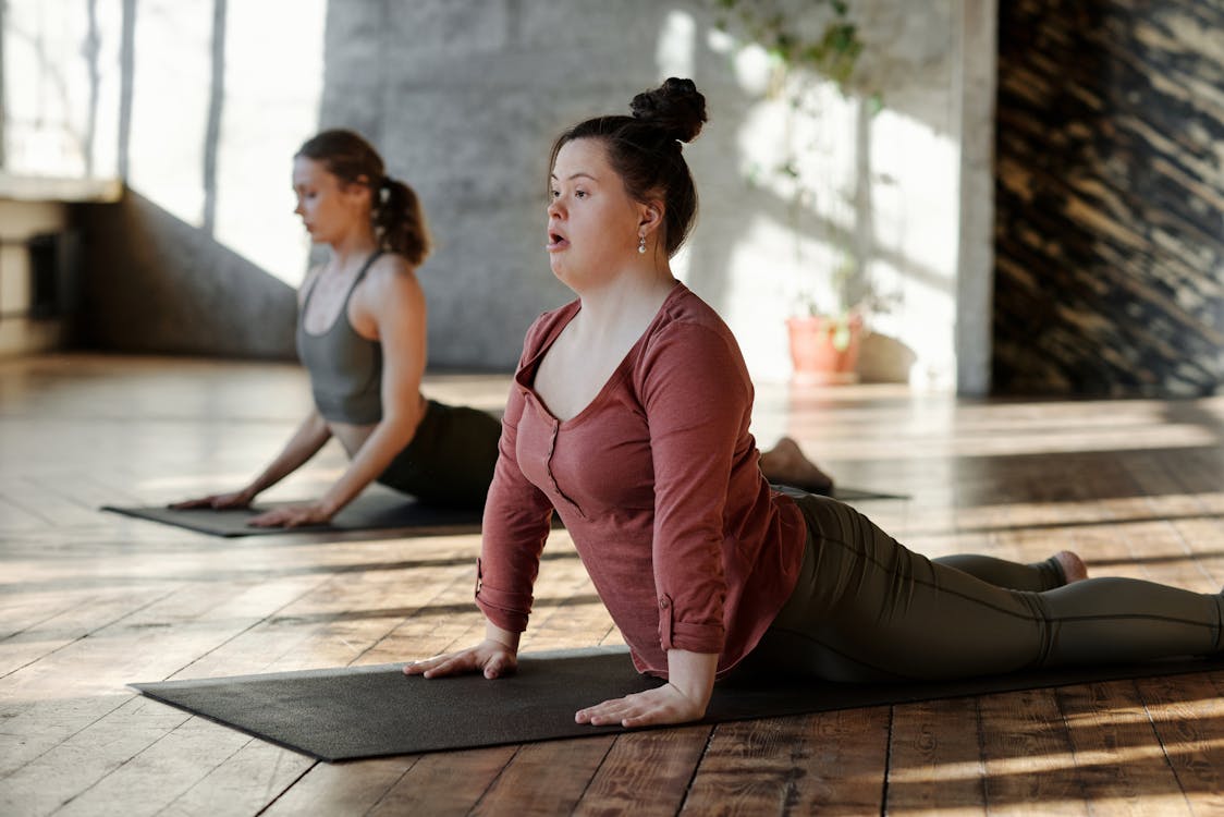 Free Photo Of Women Stretching Together Stock Photo