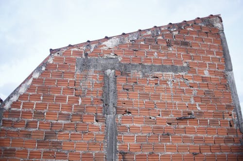 Brown Brick Wall Under Blue Sky