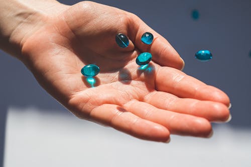 Gratis stockfoto met behandeling, blauw, blauwe pillen