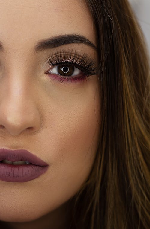 Close Up Photo of Woman's Face