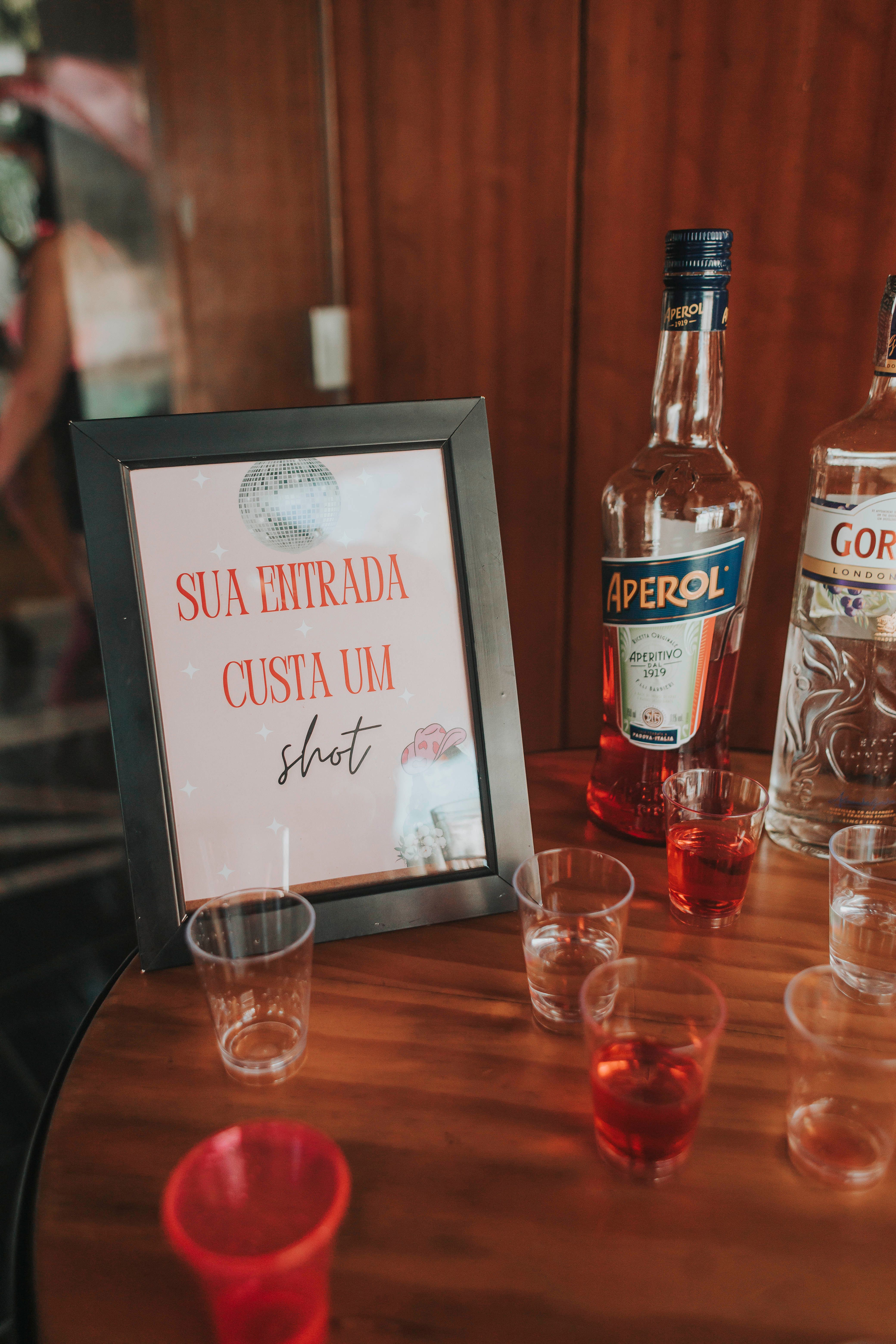 Festive Party Entrance with Aperol and Shots · Free Stock Photo