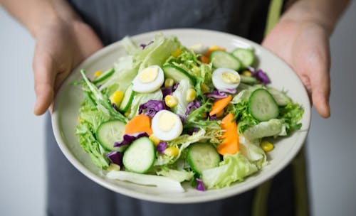 Free Bowl of Vegetable Salad Stock Photo