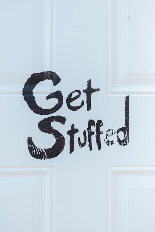 Free Get Stuffed Text Stock Photo