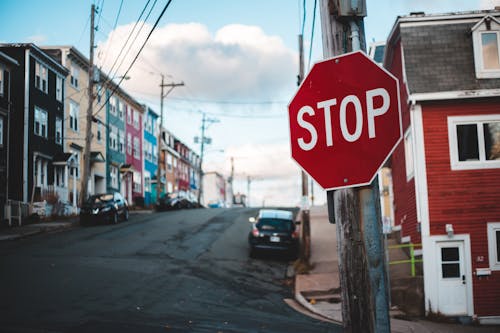 Stop Sign on the Street