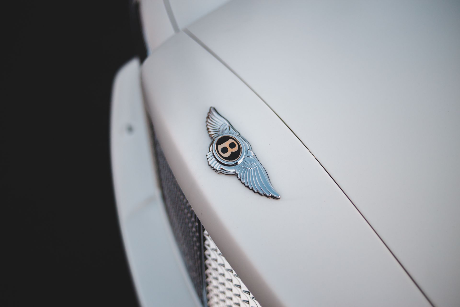 White Bentley Car