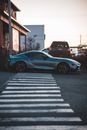 Gray Toyota Supra on Road