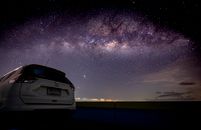 White Car on Road during Night Time