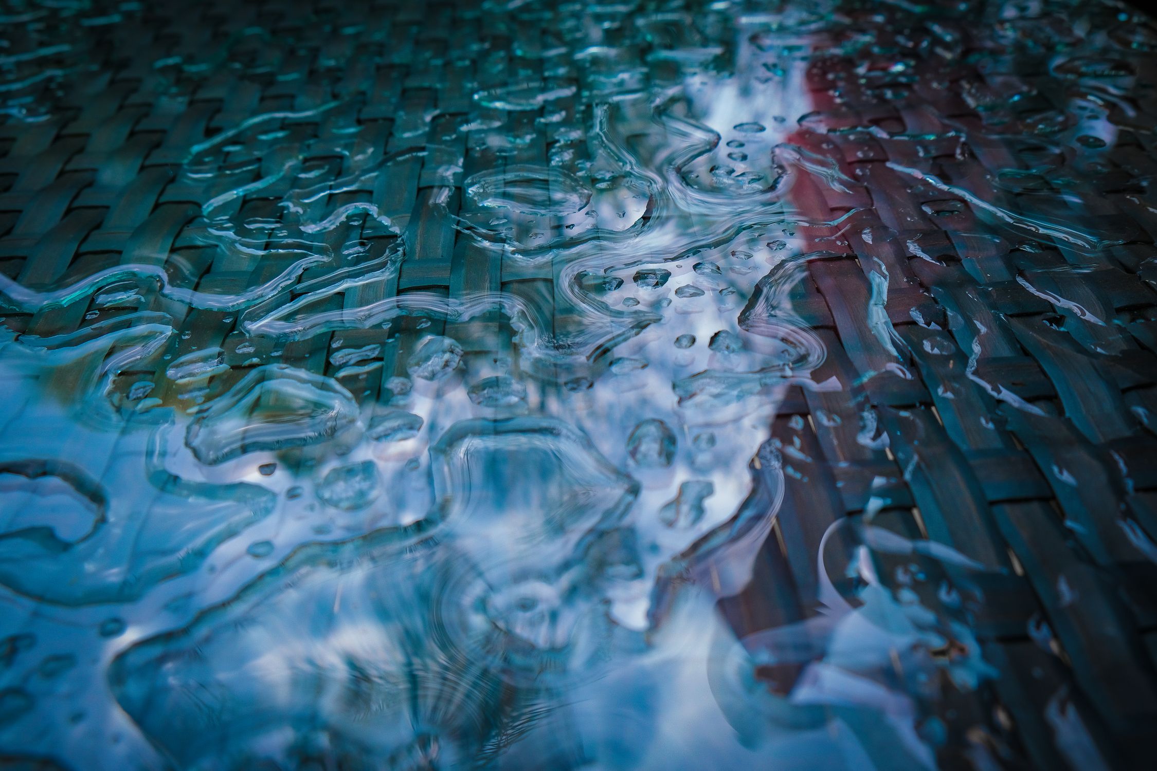 Rain Puddle on Ground · Free Stock Photo