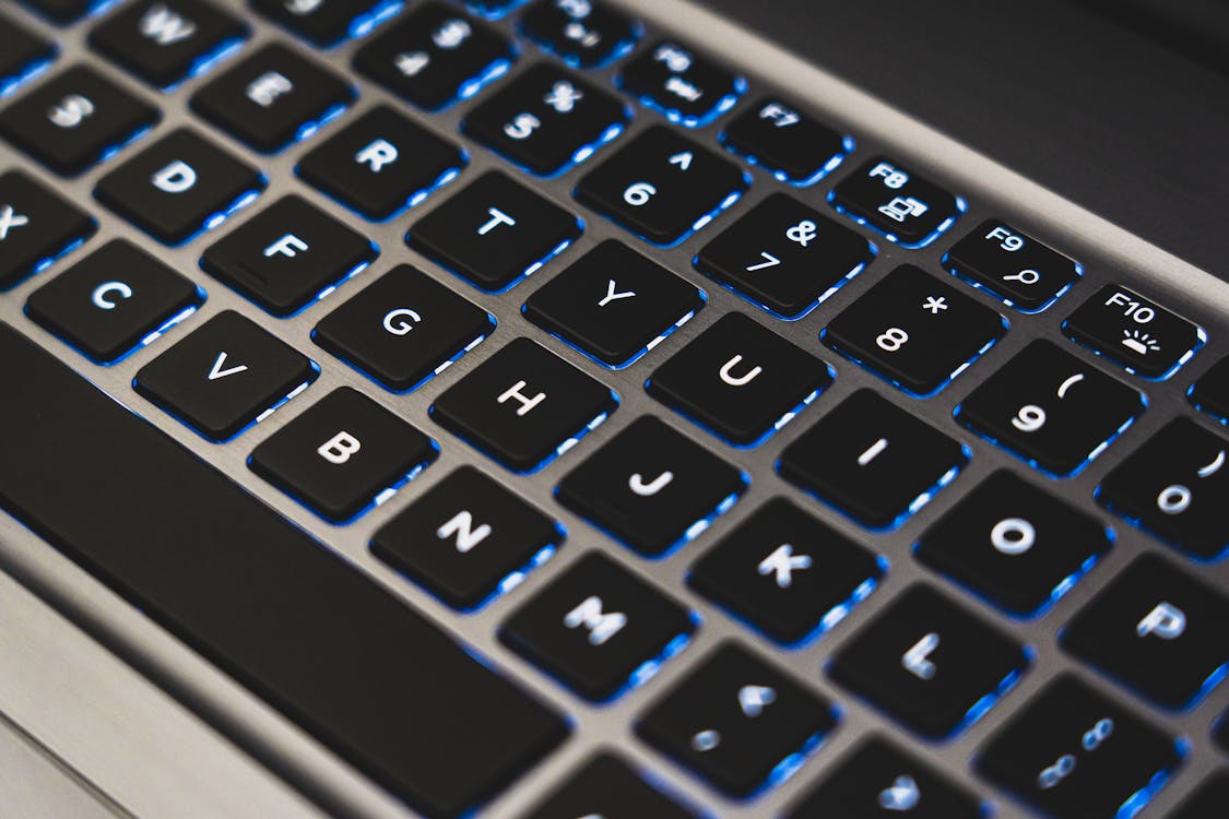 Free Close-Up Photo of Laptop Keyboard Stock Photo