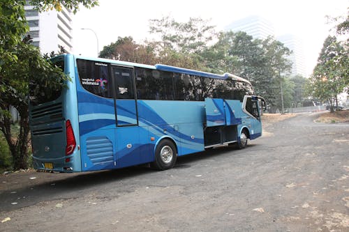 Free stock photo of big bus, blue, bus Stock Photo