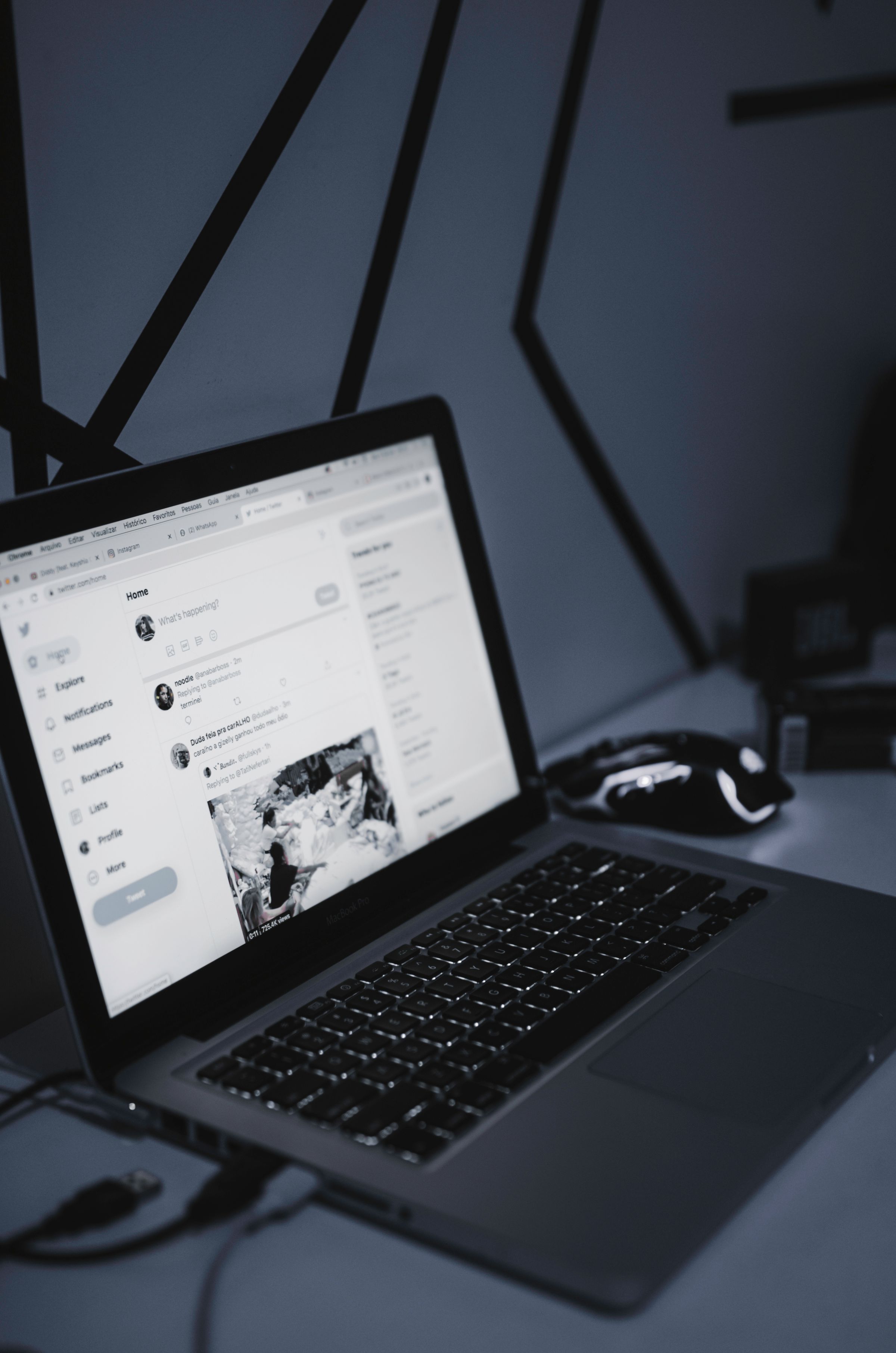 Minimal silver premium laptop on a clean desk