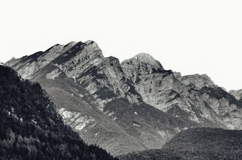 Free Gray Mountain Under White Sky Stock Photo