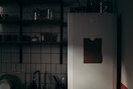 Silver Macbook on White Table