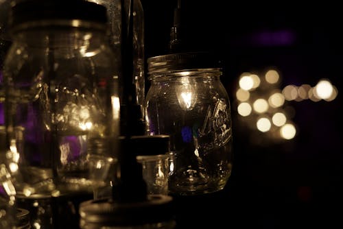 Free stock photo of bokeh, jar lights