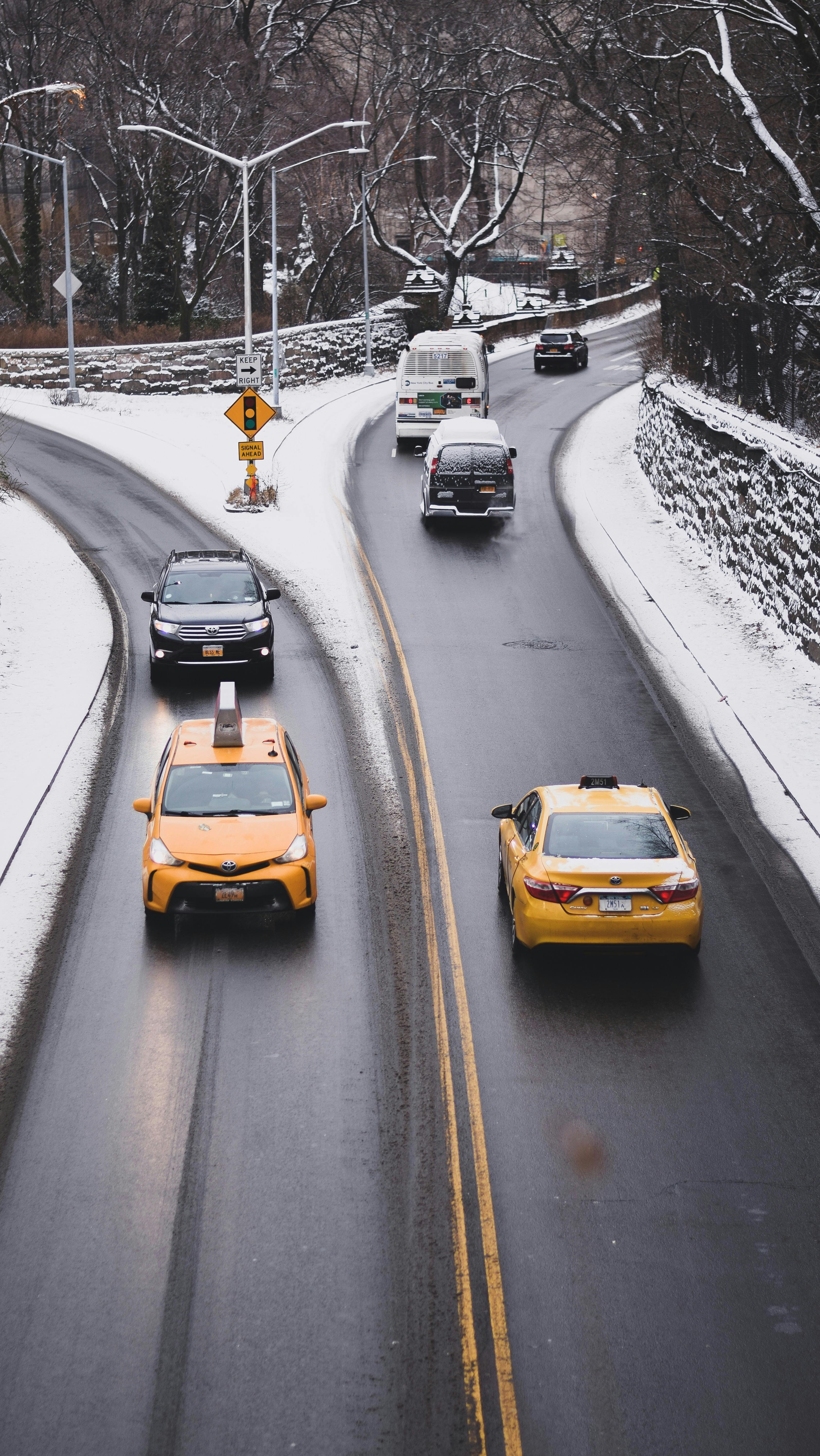 cars on road