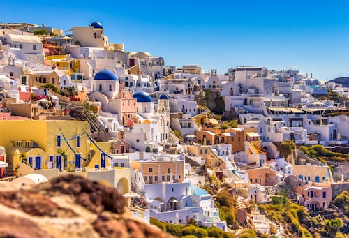 White and Brown Concrete Houses