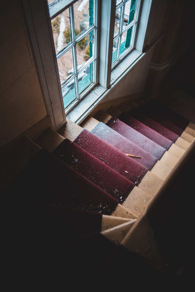 Red Carpet On Stairs