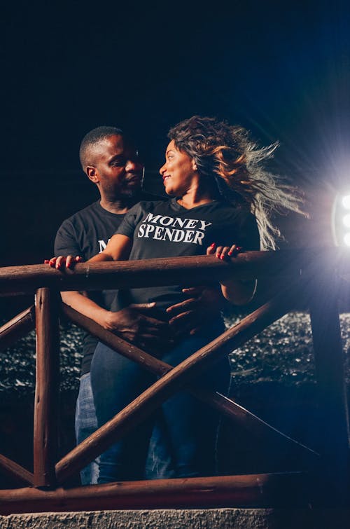 Free Man in Black Crew Neck T-shirt Standing Beside Man in Black Crew Neck T-shirt Stock Photo