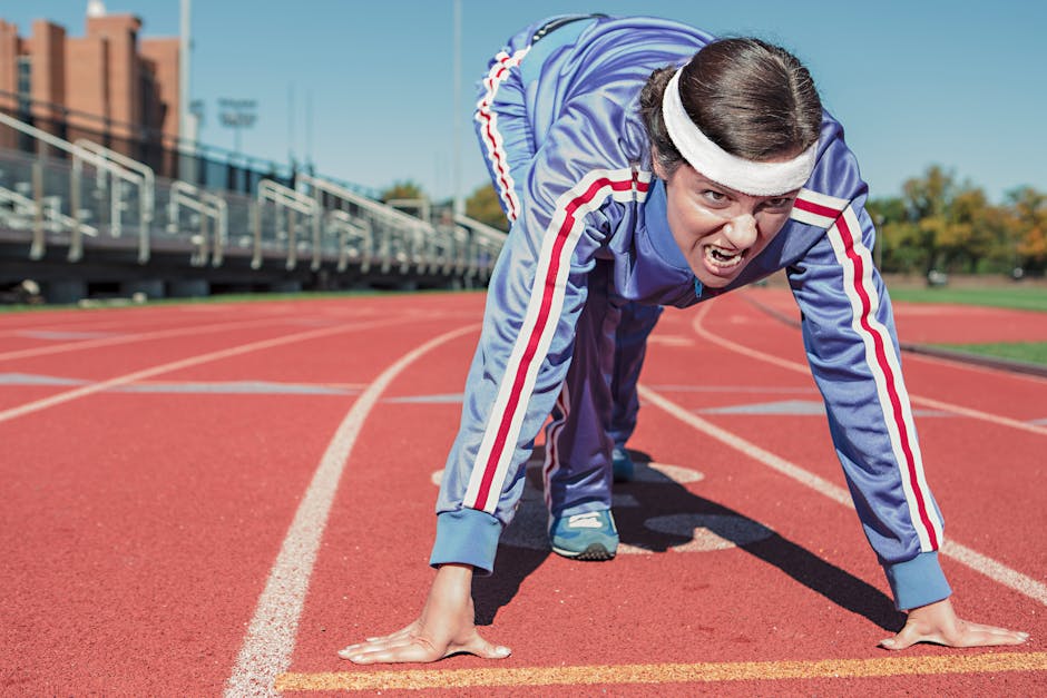 athlete, body, cinder track