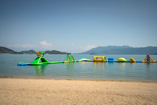 Green and Yellow Water Playground