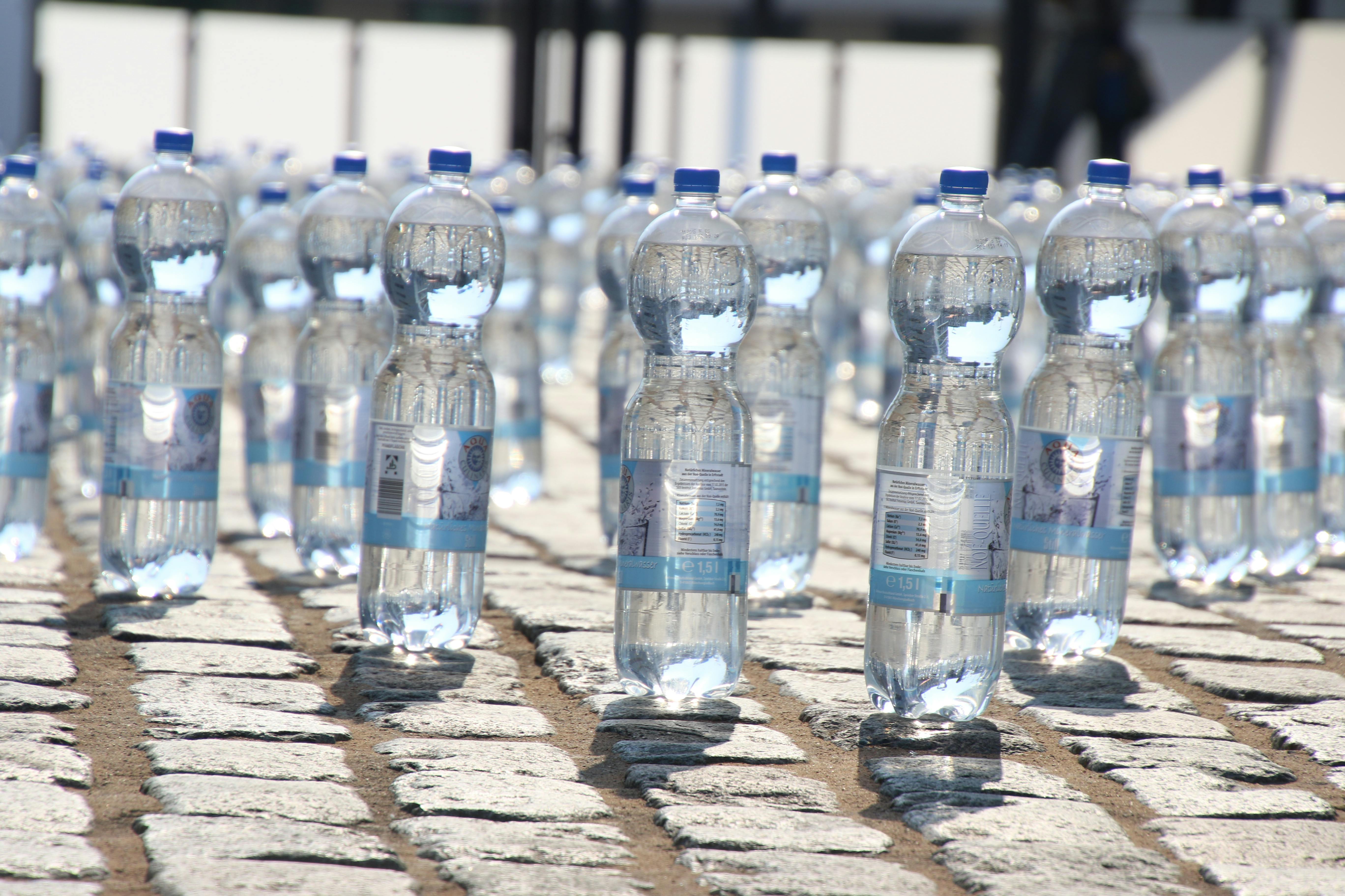Free stock photo of blue, bottles, clear