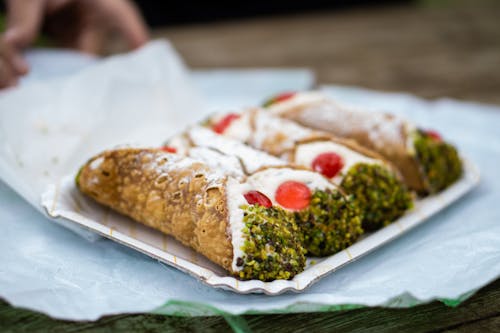 Бесплатное стоковое фото с cannoli, аппетитный, вкусный