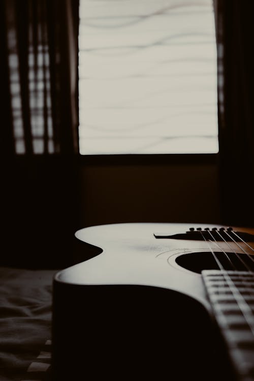Free Wooden Guitar Stock Photo