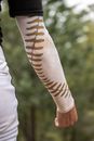A Person Wearing a Compression Full Sleeve Shirt