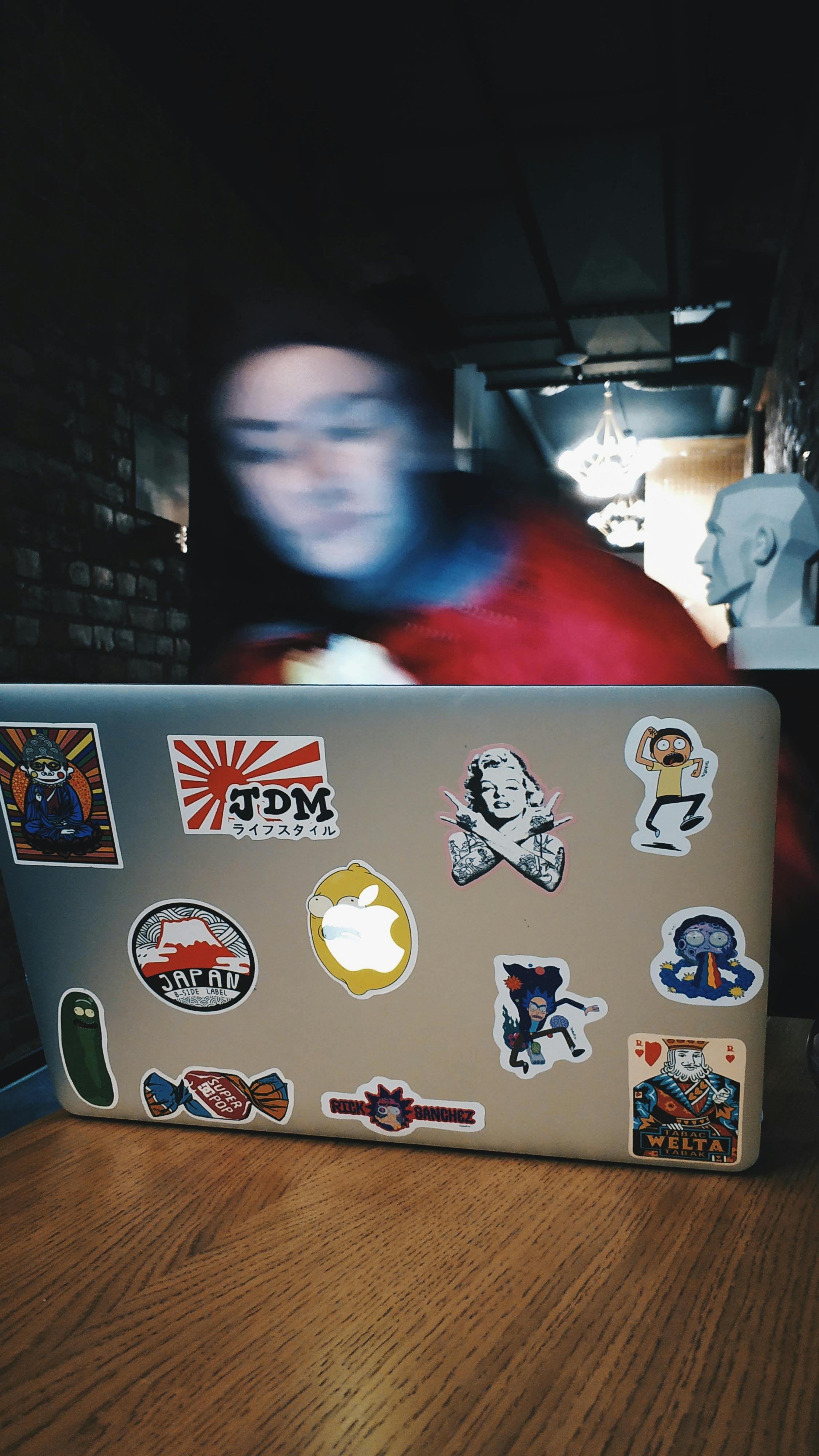 person using a laptop